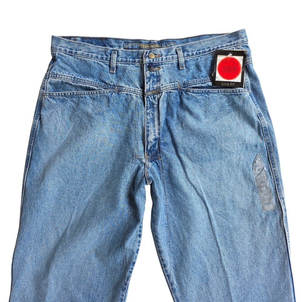 VTG 90s Marithe Francois Girbaud Jeans 40x35 X-Pocket Baggy Light Wash USA NWT